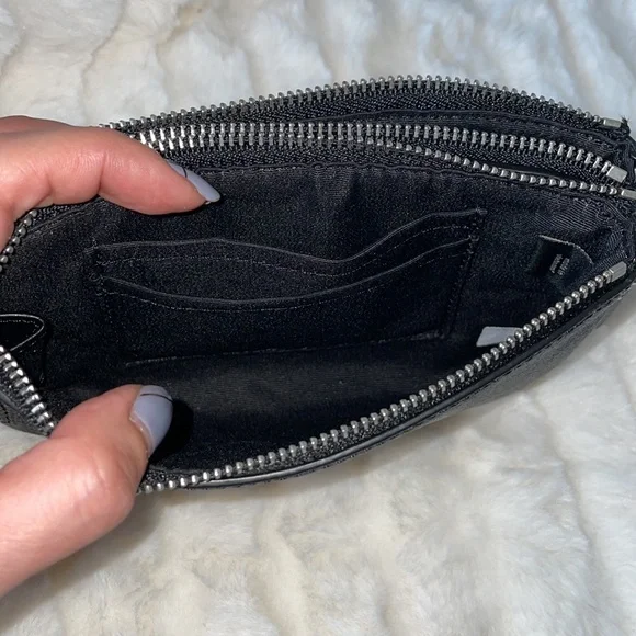 Coach Double Corner Zip Wristlet In Signature Canvas - Picture 3 of 8